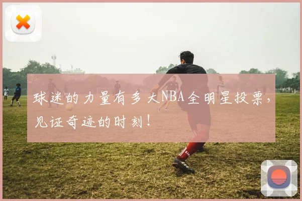 球迷的力量有多大NBA全明星投票，见证奇迹的时刻！